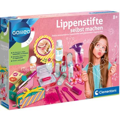 Clementoni Experimentierkasten Galileo Lippenstifte selbst machen, Made in Europe mehrfarbig Kinder Ab 6-8 Jahren Altersempfehlung