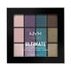 NYX Professional Makeup Ultimate Multi-Finish Shadow Palette, Lidschatten-Palette, Smoke Screen 07