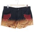 Urban Outfitters Shorts | Bdg Uo Freja Mid Rise Festival Ombre Boho Shorts | Color: Black/Tan | Size: 30