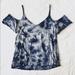 American Eagle Outfitters Tops | Aeo Soft & Sexy Cold Shoulder Top | Color: Blue | Size: S