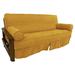 Winston Porter Box Cushion Futon Slipcover Microfiber/Microsuede in Brown | 8 H x 75 W x 54 D in | Wayfair D2B0AEEAD25345ABA5CFE677E86E910F