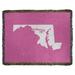 East Urban Home Baltimore Maryland Cotton Throw Cotton in Pink/Gray/Indigo | 37 W in | Wayfair 32C2756DE25C4F288B83DD99EFF350E0