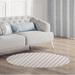 Gray/White 60 x 0.08 in Area Rug - Wrought Studio™ Weiner Prism Power Loom Gray/Light Beige/Ivory Rug Polyester | 60 W x 0.08 D in | Wayfair