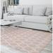 White 24 x 0.08 in Area Rug - House of Hampton® Langston Power Loom Ivory/Light Pink Rug Polyester | 24 W x 0.08 D in | Wayfair