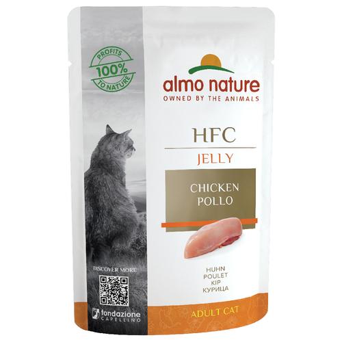 24x55g HFC Jelly Pouch Huhn Almo Nature Katzenfutter