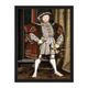 Wee Blue Coo Painting Antique Holbein Junior Henry Tudor VIII King England Art Large Framed Art Print Poster Wall Decor 18x24 inch