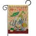 Breeze Decor Sweet Y'all Happy Hour & Drinks Beverages Impressions 2-Sided Burlap 18.5 x 13 in. Garden Flag in Brown | 18.5 H x 13 W in | Wayfair