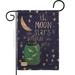 Breeze Decor Moon Stars Fireflies Jars Inspirational Expression Impressions 2-Sided 18.5 x 13 in. Garden Flag in Black/Blue | Wayfair