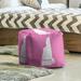 East Urban Home Concord New Hampshire Cube Ottoman Polyester/Fade Resistant/Scratch/Tear Resistant in Pink | 13 H x 13 W x 13 D in | Wayfair