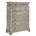 Dowton Abbey 8 Drawer Chest Wood in Brown/Gray/White | 59 H x 44.02 W x 20 D in | Wayfair 251150-1303