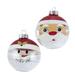 Kurt Adler 6 Piece Santa & Snowman Glass Ball Ornament Set Glass in Black/Red/White | 13.07 H x 3.1496 W x 3.1496 D in | Wayfair GG0892