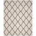 Hudson Shag Collection 9' X 12' Rug in Ivory And Grey - Safavieh SGH283A-9