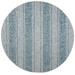 "Courtyard Collection 6'-7"" X 6'-7"" Round Rug in Light Grey And Teal - Safavieh CY8736-37212-7R"