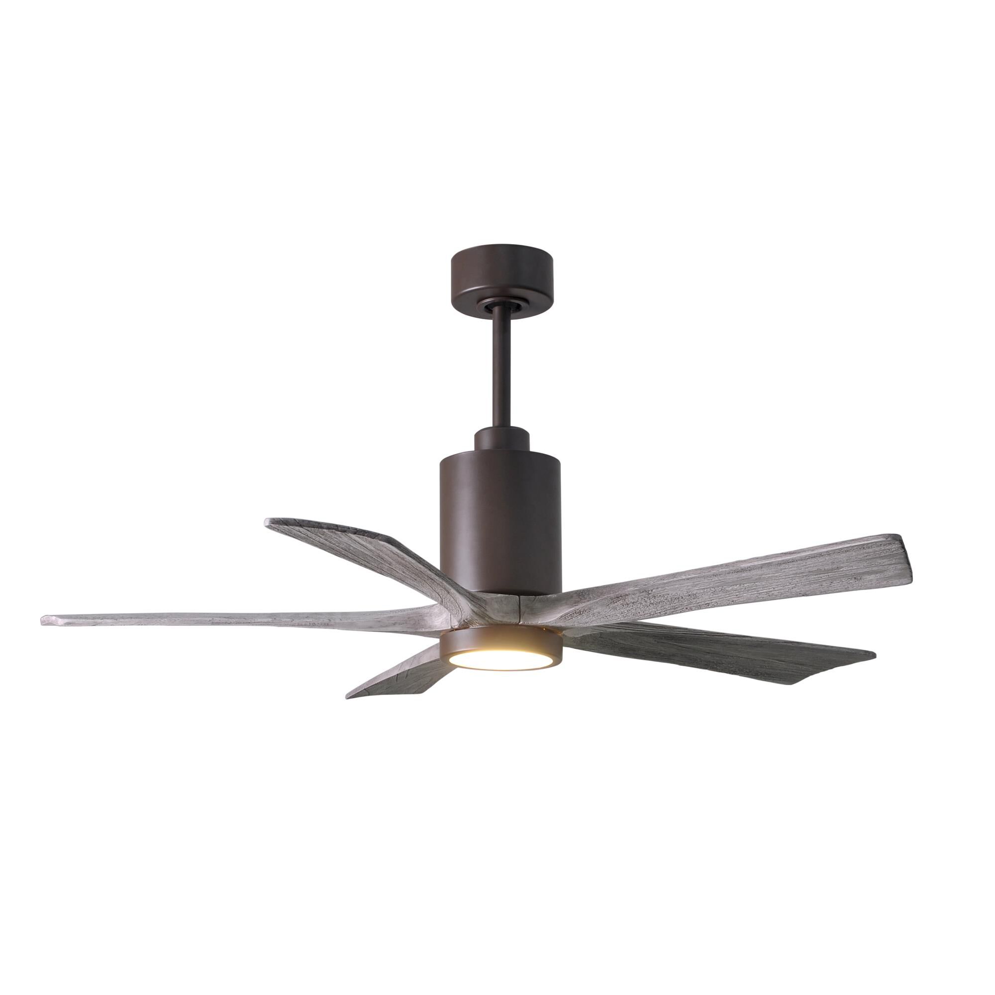 Matthews Fan Company Patricia 52 Inch Ceiling Fan with Light Kit - PA5-TB-BW-52