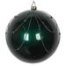 Vickerman 616765 - 4" Sea Blue Candy Glitter Curtain Ball Christmas Tree Ornament (4 pack) (MT194562D)