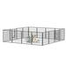 AOOLIVE Outdoor Folding 16-Panel Heavy Duty Metal Pet Pen Metal | 24 H x 31.5 W x 0.6 D in | Wayfair AOO24101524