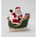 The Holiday Aisle® The Holiday Aisle Samoset Santa w/ Sleigh Salt & Pepper Set Ceramic in Green/Red | 2.88 H x 4 W x 2.25 D in | Wayfair 10582