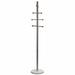 Ebern Designs Pottsgrove 8 - Hook Freestanding Coat Rack Wood/Metal in Brown/Gray | 74 H x 15 W x 15 D in | Wayfair