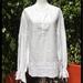 J. Crew Tops | J.Crew Embroidered Top Size M Tall | Color: White | Size: M