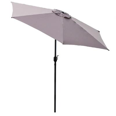 Panama Jack Grey 9 Ft Alum Patio Umbrella W/Crank - PJO-6001-GREY