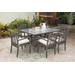 Panama Jack Graphite 7 Pc Dining Set with Cushions - PJO-1601-GRY-7DS-CUSH