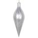 Vickerman 613931 - 12" Silver Glitter Net Finial Christmas Tree Ornament (MT198507D)