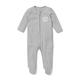 MORI Zip-Up Sleepsuit, 30% Organic Cotton & 70% Bamboo, available from newborn up to 2 years (12-18 Months, Grey)