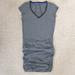 Athleta Dresses | Athleta Rouched Skirt Dress | Color: Black/Gray | Size: M