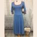 Lularoe Dresses | Lularoe Nicole Dress Nwt Size Xs | Color: Blue/Red | Size: Xs