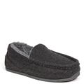 Deer Stags Slipperooz Lil Spun Cozy Moccasin - Boys 5 Youth Grey Slipper Medium