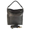 Rowallan Large Leather Black Hobo Shoulder Bag 1432