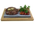 Black Rock Grill Premium Steak on a Stone Sharing Set - Elevate Your Tabletop Dining Experience with Lava Stone Grilling