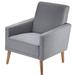 Armchair - George Oliver Neillsville 71.12Cm Wide Armchair Polyester/Fabric in Gray | 32.5 H x 28 W x 29 D in | Wayfair