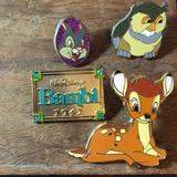 Disney Accessories | Disney Bambi Trading Pin Bundle | Color: Red | Size: Os