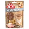 8in1 Meaty Treats - Set %: 2 x 50 g Petto di Pollo