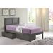 Full Louver Bed with Dual Under Bed Drawer in Antique Grey - Donco 212-FAG_505-AG