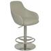 sohoConcept Gazel Adjustable Height Bar Stool Upholstered/Metal in Gray | 21 W x 22 D in | Wayfair GAZA-PIS-003