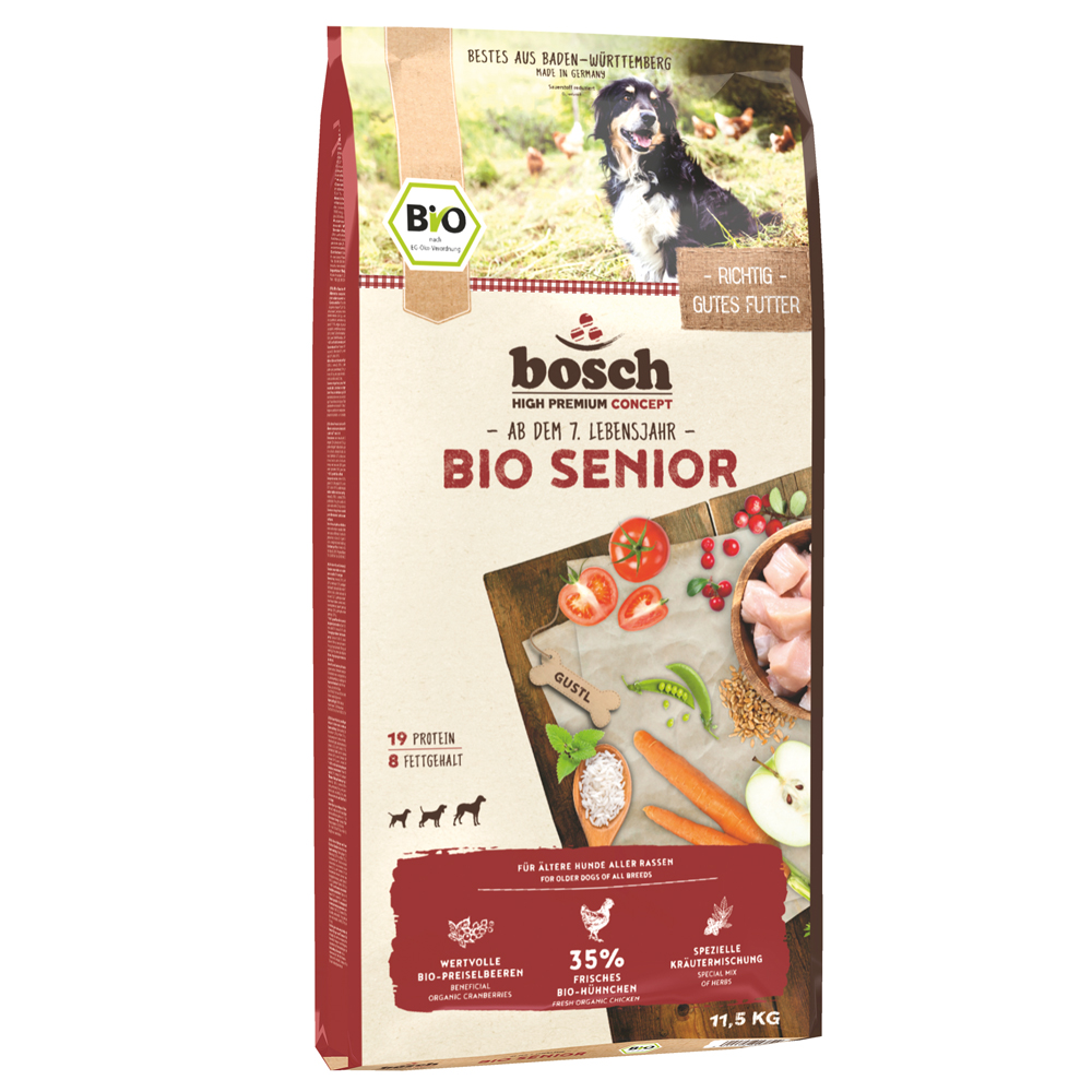 Multipack Risparmio! 2 x 11,5 kg bosch Bio - Bio Senior