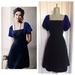 Anthropologie Dresses | Anthropologie Moulinette Soeurs Silk Bolero Dress | Color: Black/Blue | Size: 0