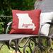 East Urban Home Indoor/Outdoor Throw Pillow Polyester/Polyfill blend in Red | 20 H x 20 W x 3 D in | Wayfair F774863134CC434D88708A2A60144856