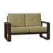 Woodard Vale 58.5" Wide Loveseat Metal in Gray/Brown | 36.25 H x 58.5 W x 34.5 D in | Outdoor Furniture | Wayfair 7D0419-48