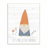 Isabelle & Max™ Sylacauga Inspirational Word Cute Gnome Drawing Wall Décor Wood in Brown | 15 H x 10 W x 0.5 D in | Wayfair