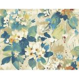 Muldoon 27' L x 27" W Wallpaper Roll Paper in White/Blue Laurel Foundry Modern Farmhouse® | 27 W in | Wayfair 590821AB9AFC4777B2167B6116AFC429