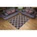 Gray 60 x 0.39 in Area Rug - Charlton Home® Moroccan Trellis 5x7 Area Rugs Polypropylene | 60 W x 0.39 D in | Wayfair