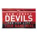 WinCraft New Jersey Devils 3' x 5' One-Sided Deluxe Personalized Flag