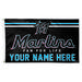 WinCraft Miami Marlins 3' x 5' One-Sided Deluxe Personalized Flag