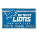 WinCraft Detroit Lions 3' x 5' One-Sided Deluxe Personalized Flag