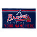 WinCraft Atlanta Braves 3' x 5' One-Sided Deluxe Personalized Flag