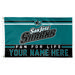 WinCraft San Jose Sharks 3' x 5' One-Sided Deluxe Personalized Flag