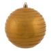 Vickerman 527887 - 4.75" Honey Gold Candy Glitter Ball Christmas Tree Ornament (4 pack) (N187737D)